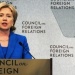 Hillary Clinton Council on Foreign Relations Palestinian State